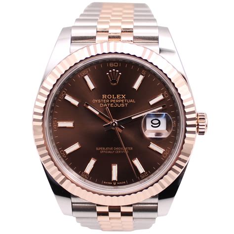 rolex datejust 41mm chocolate dial